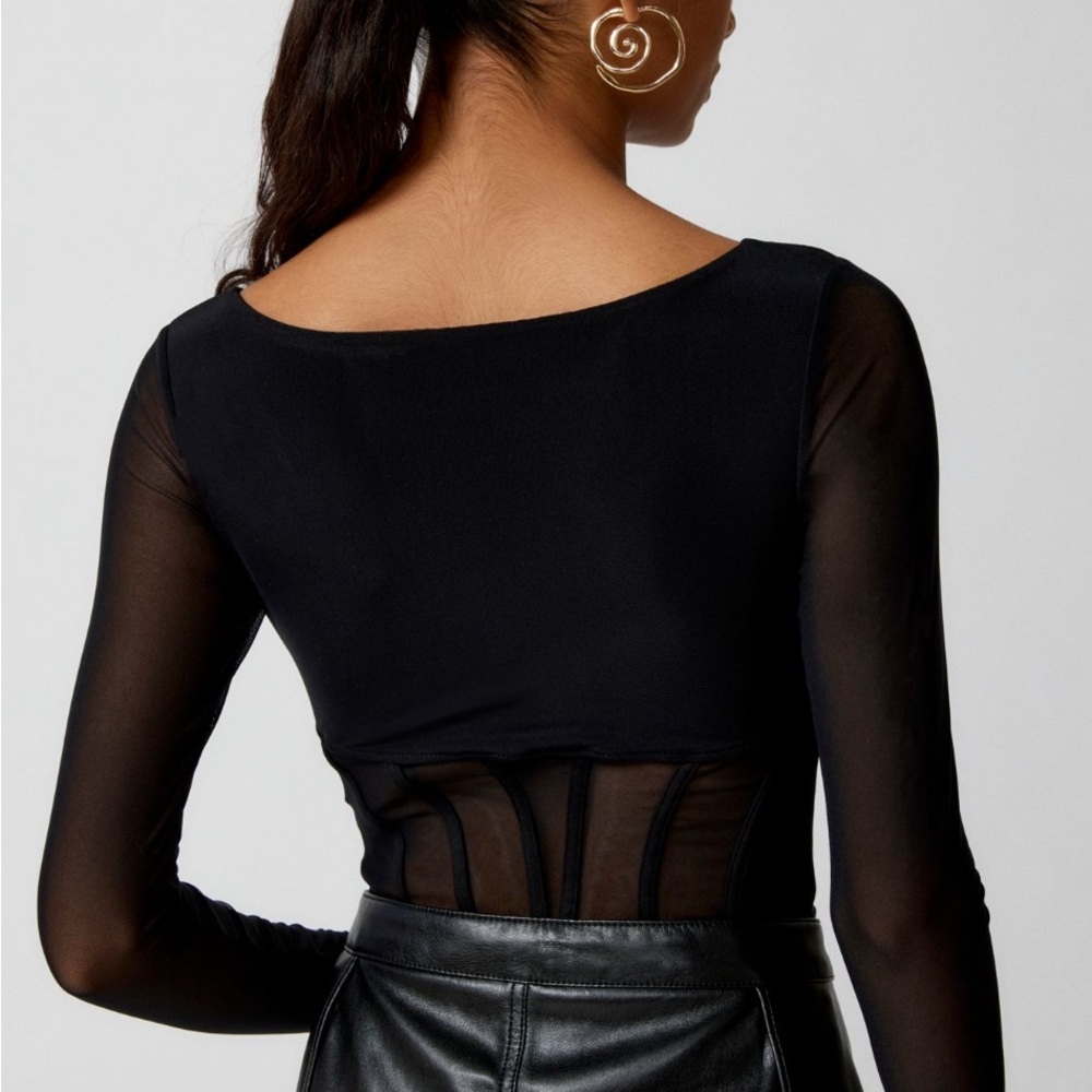 Out From Under Kiera Mesh Corset Bodysuit - Picture 4 of 5